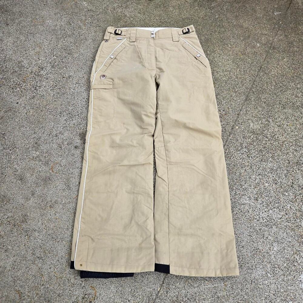 Vtg COLUMBIA SPORTSWEAR Convert Floral Logo Snowboard Dual Layer Cargo Pants S